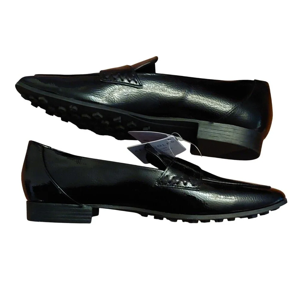 Aerosoles Patent Leather Loafers Slip On Shoes Praia women 7 new - Picture 3 of 7
